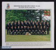 1993 British & Irish Lions Tour to New Zealand Rugby Photo: Splendid colour mounted (13.5" x 30.25")