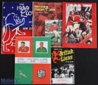 British & Irish Lions Rugby Brochures etc Selection (5): 1959: attractive small (12pp A5) and