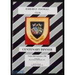 1990 Barbarians Rugby Football Club Centenary Dinner Menu/Brochure: Very decorative and
