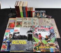 Rugby Memories Miscellany (Qty): Scrapbooks, Magazines, Pics, Programmes, Cards, Handbooks,