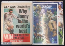 Three very large Rugby Cuttings/Posters Sleeved Albums: Lovingly collected over the years, a