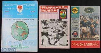 1975/81/89 South African Interest Rugby Programmes (3): Issues from the apartheid era, including the