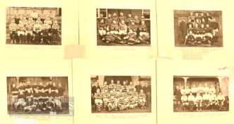 1892 Rugby Team Mounted Photographs et al (6): Lovely group of six of the well-known, numbered and