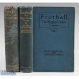 1921/1925 pair of fine Rugby Books (2): Classic Vintage Rugby Volumes: 'Rugby Football Up to