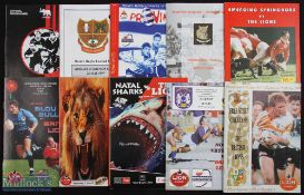 1997 British & Irish Lions to South Africa Rugby Programmes (10): A complete run of programmes