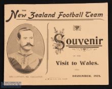Rare 1905 All Blacks in Wales Souvenir Booklet: Examples of this item have proved extremely