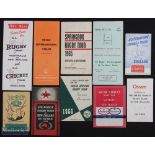 1956/1965 South Africa in New Zealand Fixture Booklets et al (10): 6pp Fisons; 4pp, Caltex,