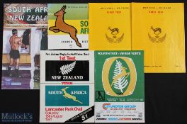 1965/81/86 etc New Zealand & South Africa Rugby Programmes (6): Test issues, 1965 1st (x 2) and 4th;