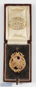 Scarce 1903 Australia v New Zealand Rugby 9ct Gold Medal awarded to the manager of New Zealand