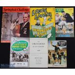 1950s/60s South Africa & All Blacks Rugby Tour Booklets (6): Further items, itineraries, cartoons,