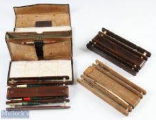 Angler's Float Winder Compendium housed in original case with small selection of quill floats,