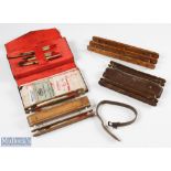 Angler's Float Winder Compendium housed in original case with leather strap clasp with small