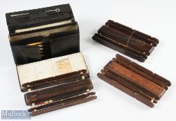 Angler's Float Winder Compendium housed in original case with small selection of quill floats,