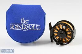 Ross Reels 'The San Miguel' One fly reel 2 5/8" in black finish, counterbalance weight, rear drag
