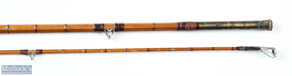 Rare J B Walker of Newcastle, Trout Split Cane Fly Rod, hand built, 9ft 6" approx. 2pc, uplocking - Image 3 of 3