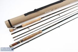 Sonik SK Carbon Fly Rod, 10ft 4pc line 6/7#, thumb rest on handle with alloy uplocking reel seat and