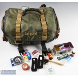 Fishpond USA Cloudburst nylon Shoulder Bag 19" x 9" x 10" approx., with hard base, rain cover and