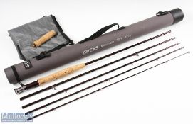 Grey's Missionary Carbon Fly Rod, 10ft 3" 5pc line 7/8#, alloy uplocking reel seat with wood insert,