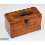 A large selection of Terminal Tackle - in wood box, fish painted on lid, comprising - over 10x packs