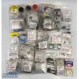 A large quantity of Assorted Small Fishing Hooks, some in retail packets, others bagged in 100s