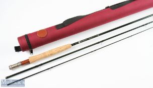 Hardy Alnwick The Gem MkII Carbon Fly Rod ICT 197363, 9ft 3pc line 6#, alloy uplocking reel seat