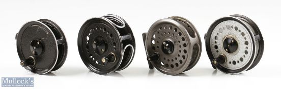 J W Young & Son Beaudex Fly Reel, 3 3/8" spool, runs well; J W Young & Son Pridex Fly Reel, 3 1/8"