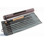 Grey's Missionary Carbon Travel Fly Rod, 9ft 7pc line 8#, alloy double uplocking reel seat and