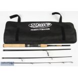 St Croix Triumph Graphite Travel Spinning Rod MK 84398 TRS 66 MF4, 6ft 6" fast action 6-12 lbs, 1/