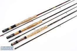 Daiwa GT47 Graphite Fly Rod, 9ft 2pc, line 8#, double uplocking reel seat, agate lined rings