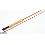 A fine Pezon et Michel Parabolic Royale Split Cane Brook Fly Rod, Made in France No 72227995
