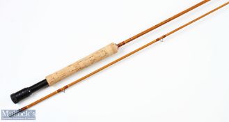 A fine Pezon et Michel Parabolic Royale Split Cane Brook Fly Rod, Made in France No 72227995