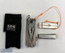 Abel Mini Tool with Leatherman Micra Tool and SOG USA Folding multi tool in Cordura case (2)