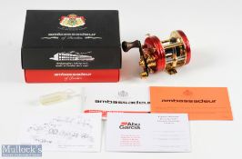 ABU Ambassadeur 5500CDL Exclusive Collection Edition 1 reel in red and gold finish, stamped 35/