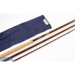 Bruce & Walker hand built in England Cardon Bleu Salmon Fly Rod, 14ft 3pc line 8/10#, 24" handle