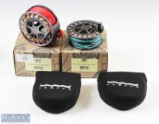 Fine Lamson Litespeed 4 Hard Alox hi tech salmon fly reel with spare spool- 4.5