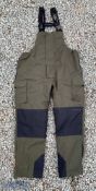 Balleno Bib and Brace fishing trousers appear size L, in very good clean condition