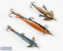 Hardy Lures (3) features 4" Golden Sprat plus 2x spinning lures measuring 3" approx. with double and