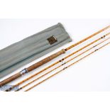 Hardy Alnwick The Wye Palakona Split Cane Light Salmon/Sea Trout Fly Rod H39059C (1961), 11ft 3pc