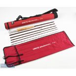 Grey's Missionary Carbon Travel Fly Rod, 9ft 6pc line 5#, double alloy uplocking reel seat, lined