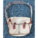 John Goddard Canvas and Leather Shoulder Bag