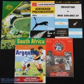 1979-1994 Argentina v NZ, SA & Australia Rugby Programmes (5): v New Zealand 1979, both tests; v