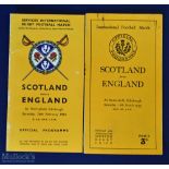 Scarce 1939/44 Scotland v England Rugby Programmes (2): Murrayfield issue from the last pre-WW2