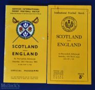 Scarce 1939/44 Scotland v England Rugby Programmes (2): Murrayfield issue from the last pre-WW2