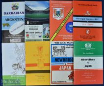 1983-1995 Other Tourists in the UK Rugby Programmes (8): Abertillery and Newbridge, both v Japan