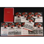 1952/53 Manchester Utd home match programmes to include Arsenal (Champions), Charlton Athletic,