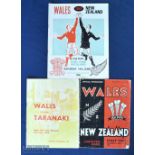 1969 New Zealand v Wales Test etc Rugby Programmes (3): The pair of issues from Wales' test