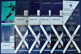 1960-1970 Calcutta Cup Rugby Programmes (12): Scotland v England 1960(2), 1962(3), 1964, 1965 (at