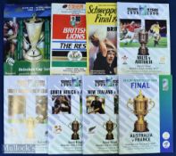 1999 RWC etc Big Game Rugby Programmes (8): 1999 Final, Australia v France, both semi-finals and