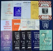 1951-1996 Sevens Rugby Programmes (18): Great choice for Sevens collectors, Middlesex 1951, 54,