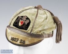 Cardiff RFC Rugby Honours Cap 1927-8: Norman Fender's example of famous club's distinctive pale blue